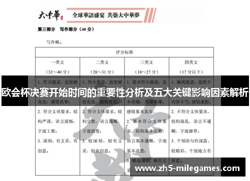 欧会杯决赛开始时间的重要性分析及五大关键影响因素解析